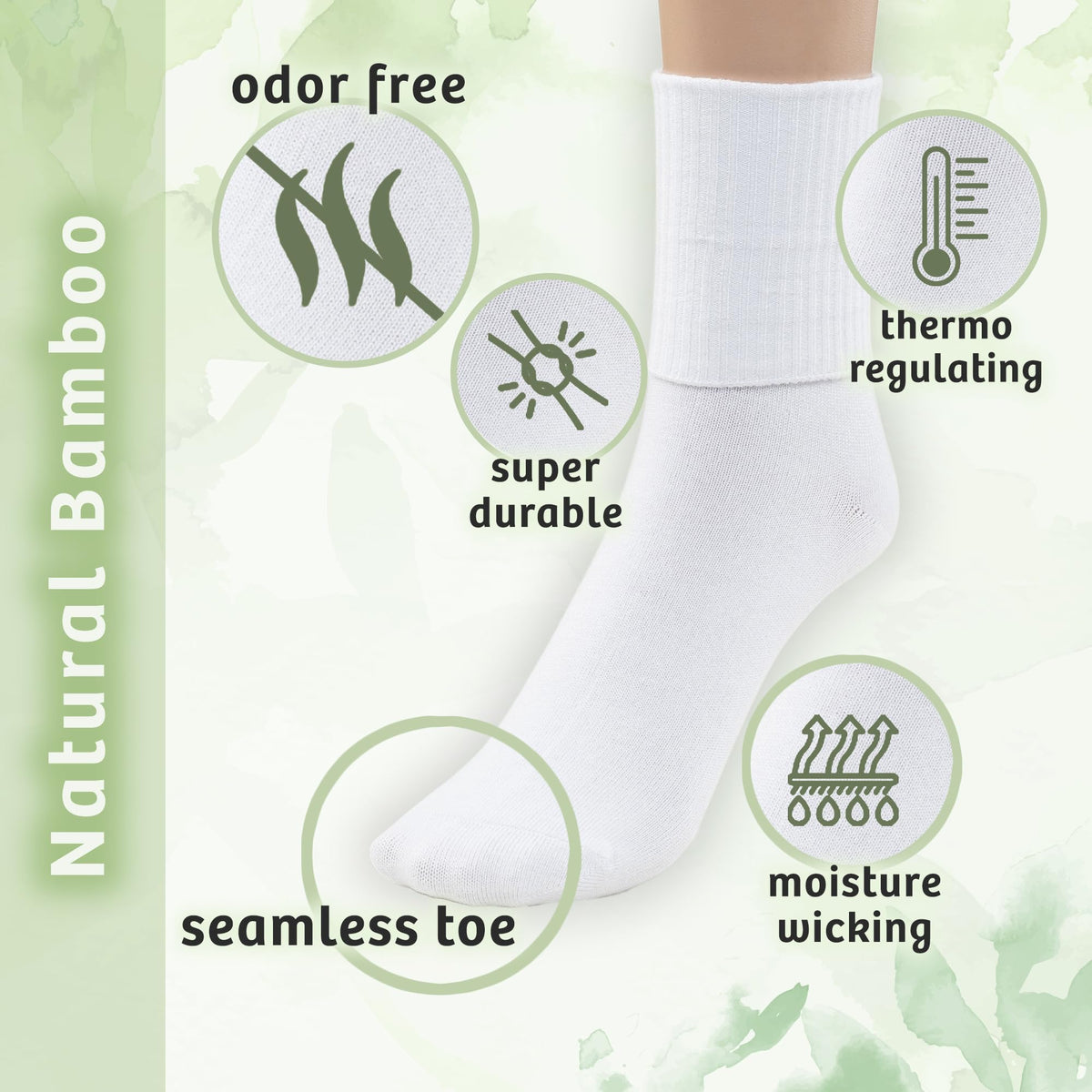 Kids Seamless Crew Socks O168297
