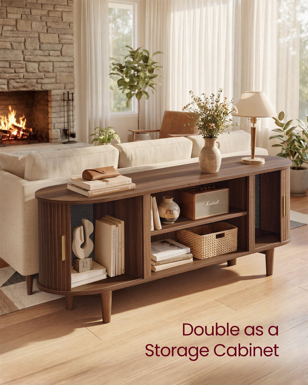 58 Inch TV Stand with Storage N38220