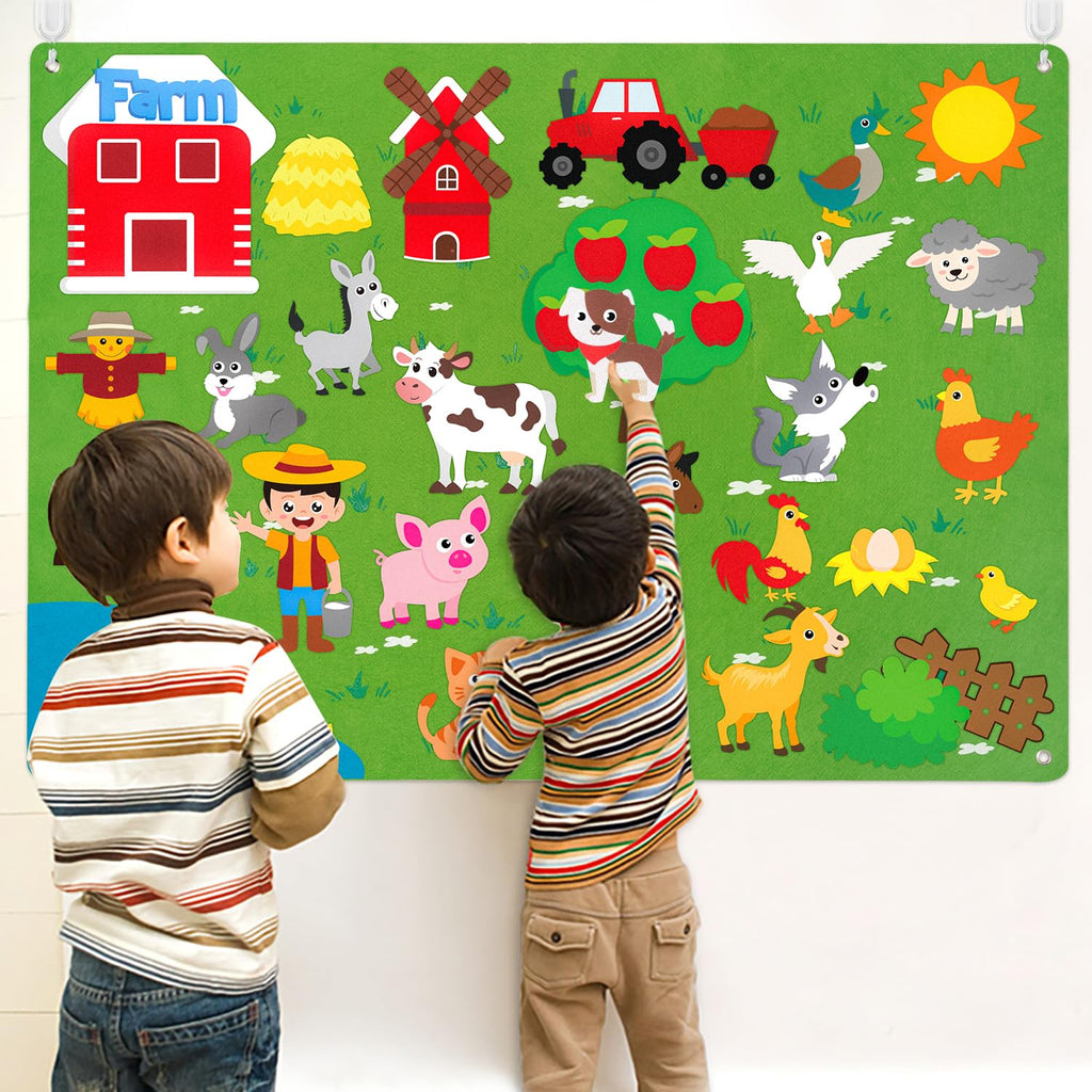 Farm Animals Felt Board Set 38Pcs G4435