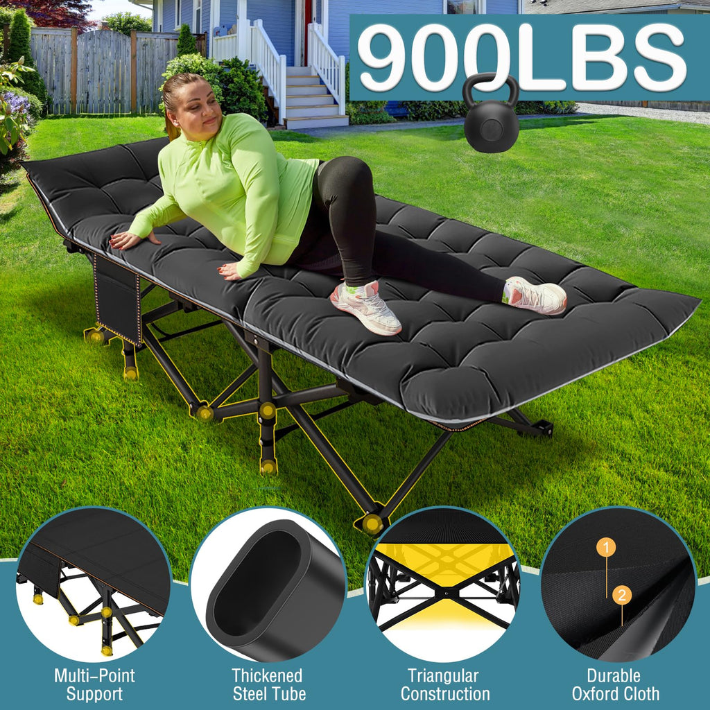 Oversized Folding Camping Cot with Carry Bag Y224