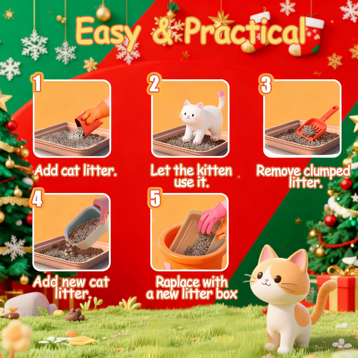 Disposable Litter Boxes for Cats D565798
