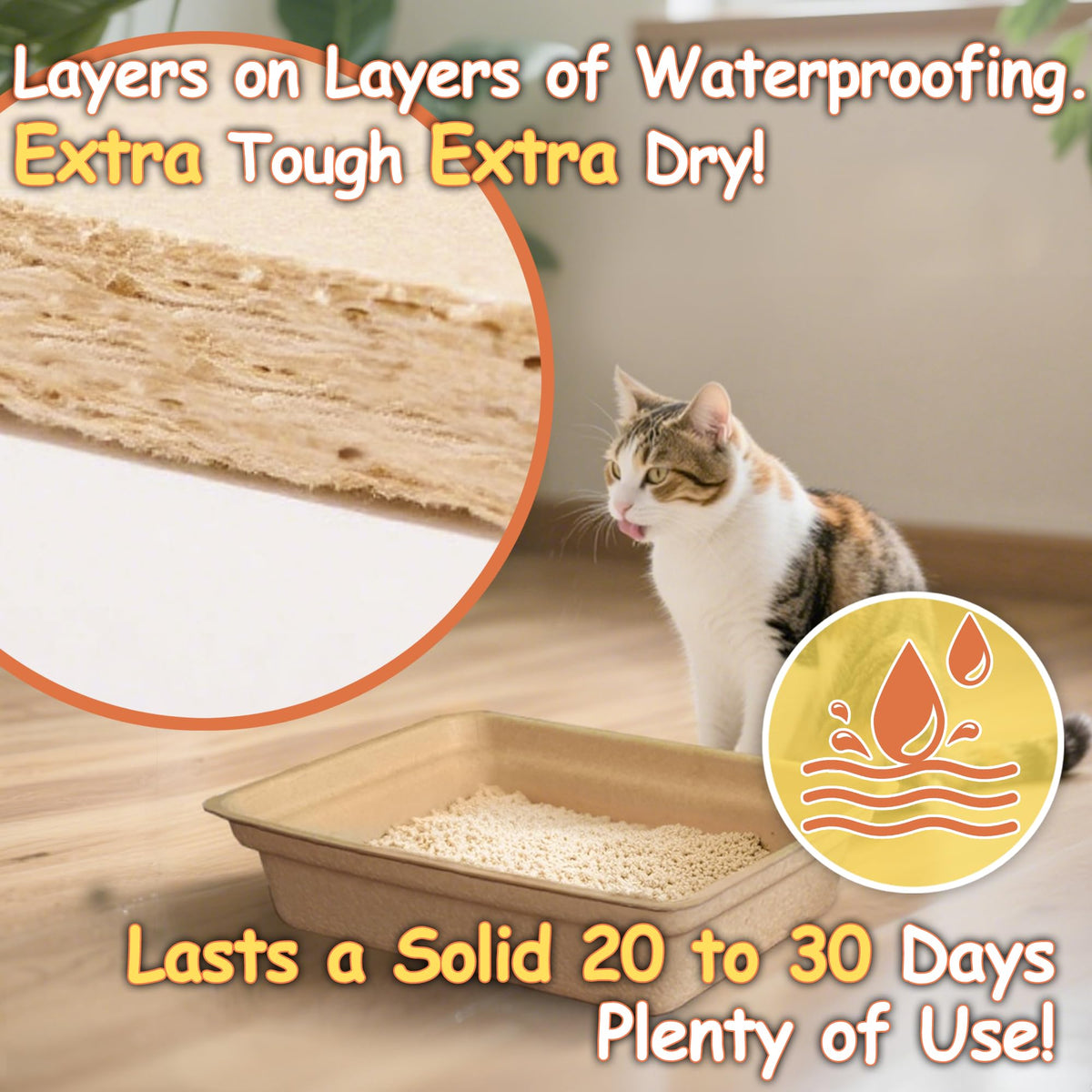Disposable Litter Boxes for Cats D565798