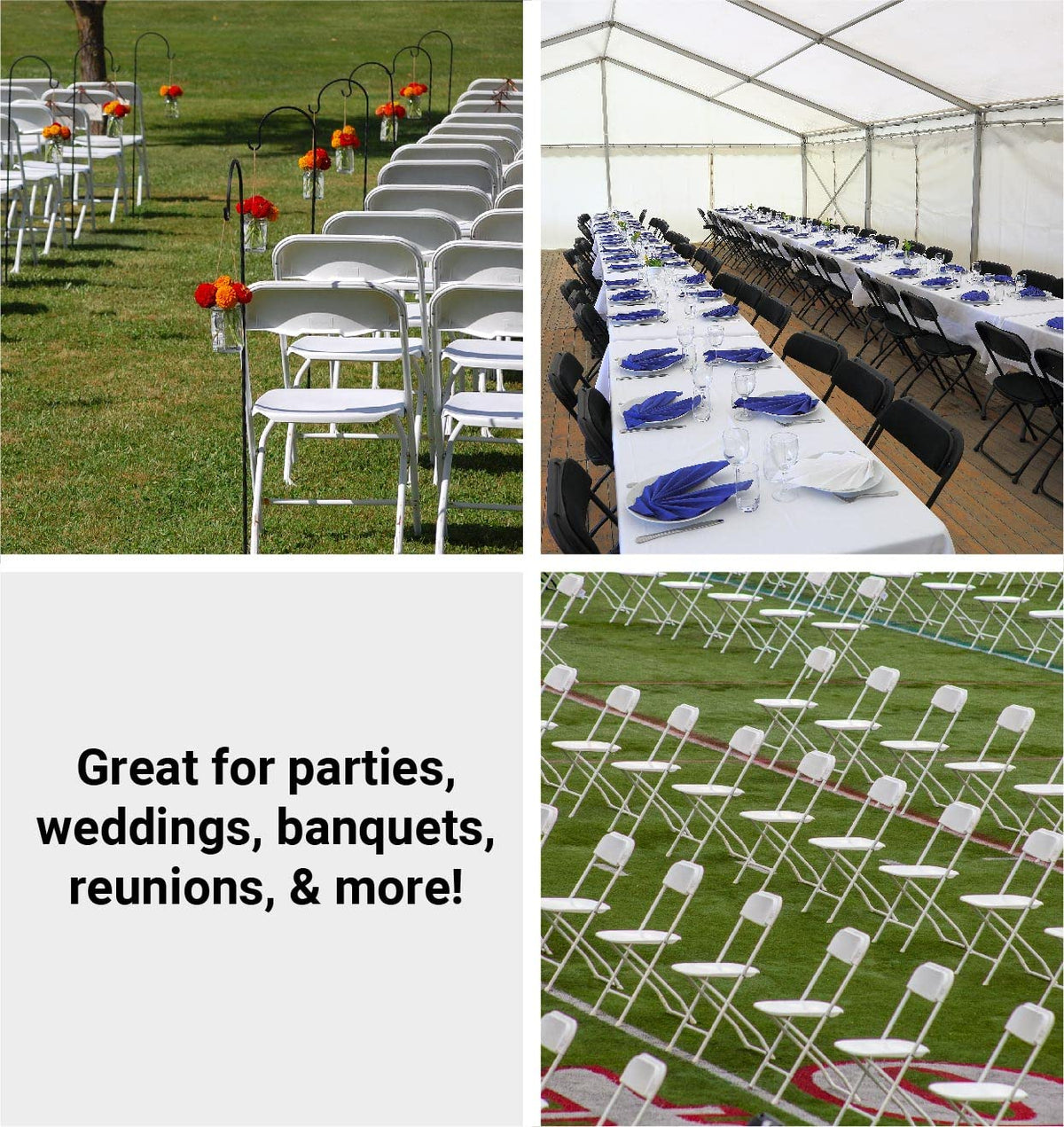 Brown 10pk Stackable Folding Chairs Y672