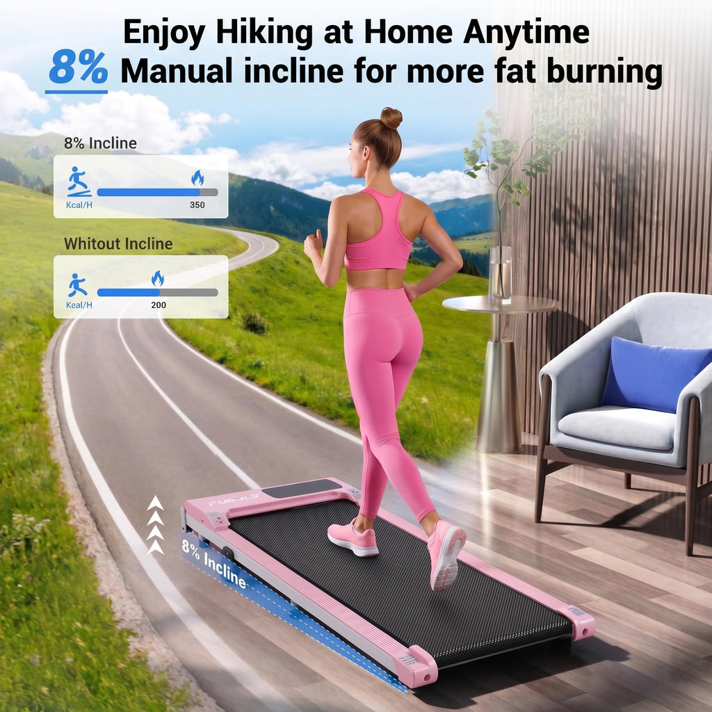 3.0HP Portable Under Desk Treadmill with Remote Control R19800