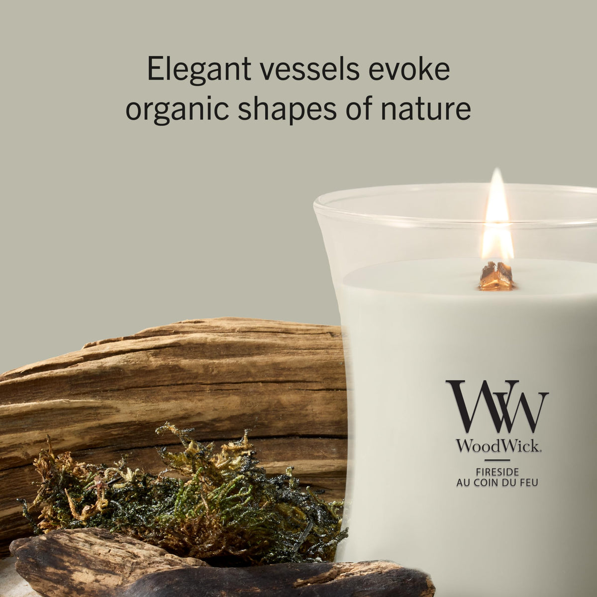 Large Scented Candle with Crackling Wick J72287