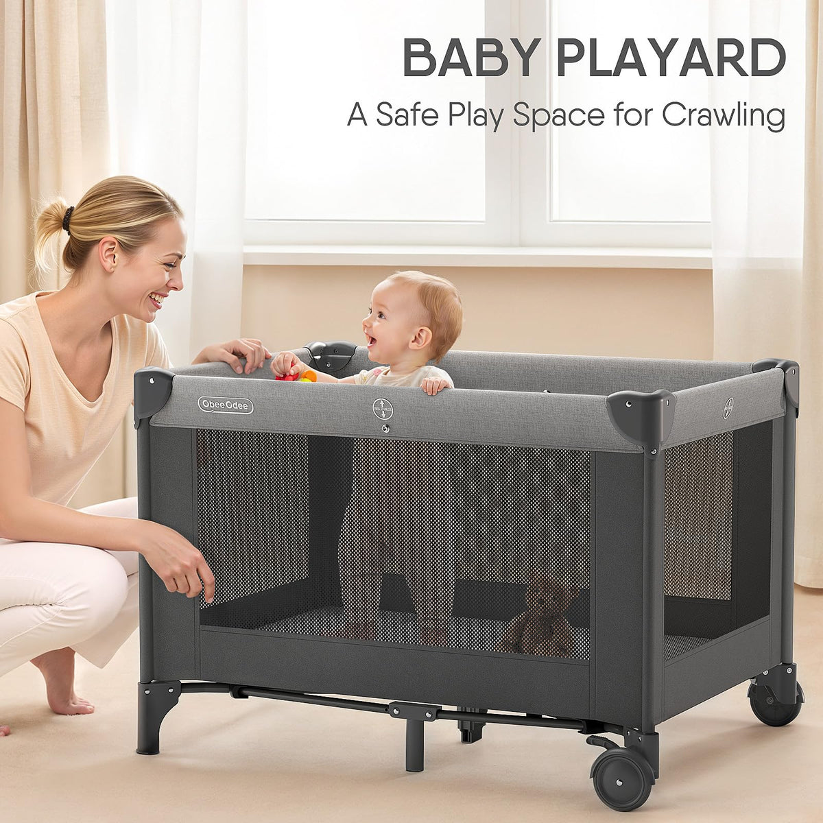Grey Baby Bassinet Playard G862455