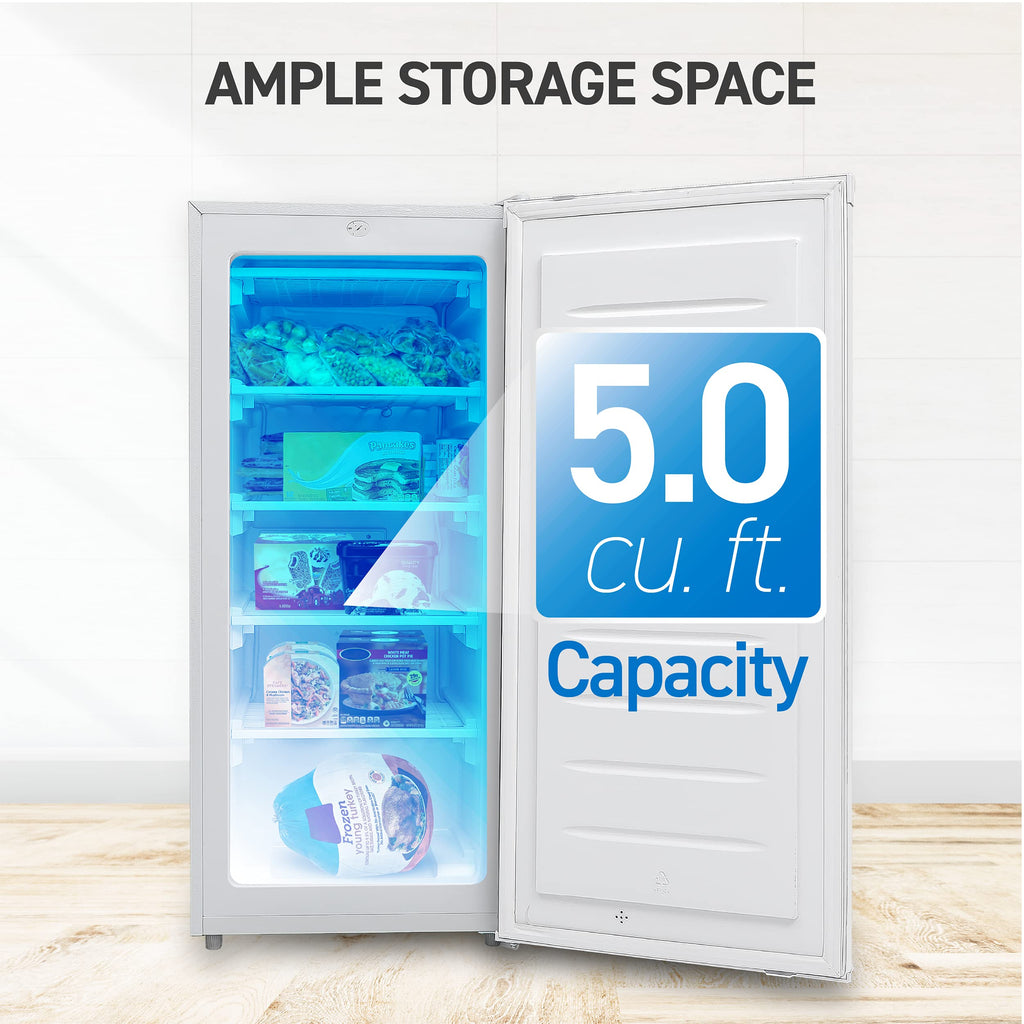 5.0 Cu. Ft. Upright Freezer White H65431