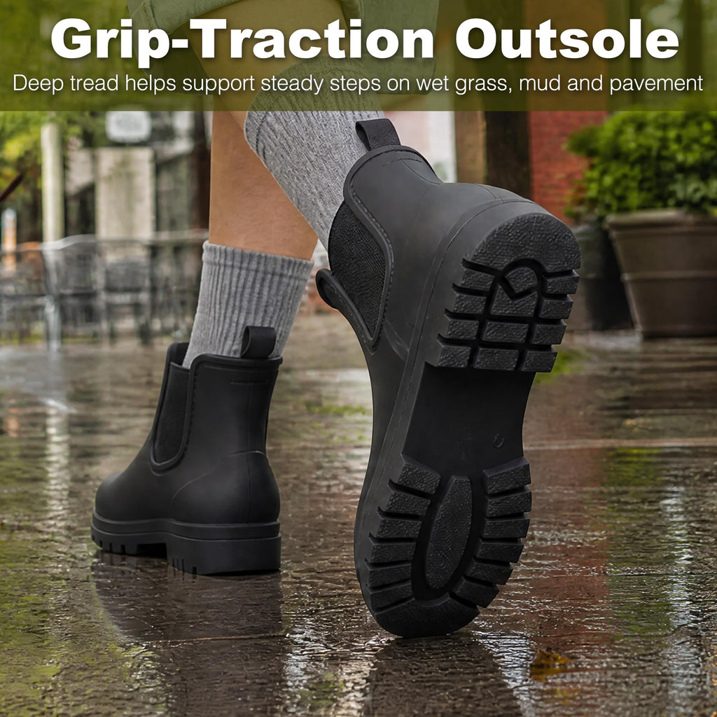 Short Waterproof Chelsea Ankle Rain Boots H42706