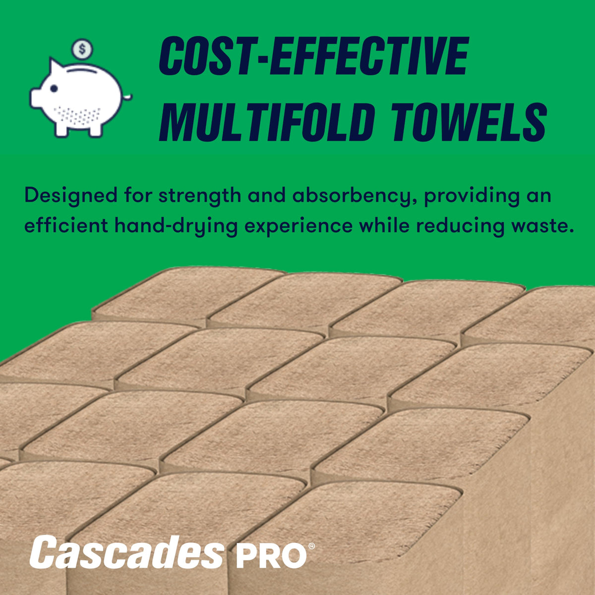 Multifold Paper Towels 250 Sheets 16 Packs Natural Brown B18630
