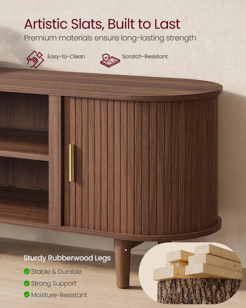58 Inch TV Stand with Storage N38220