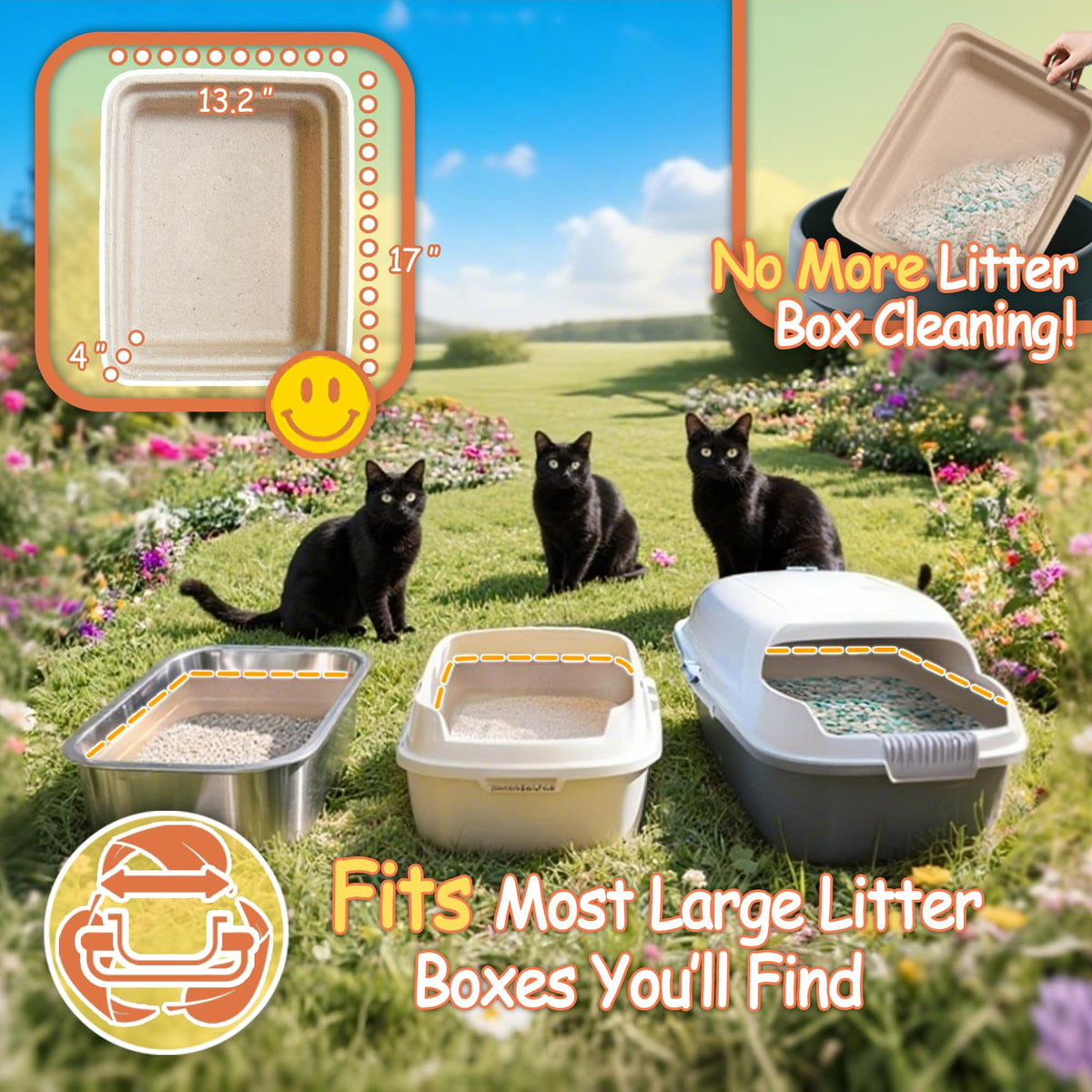 Disposable Litter Boxes for Cats D565798