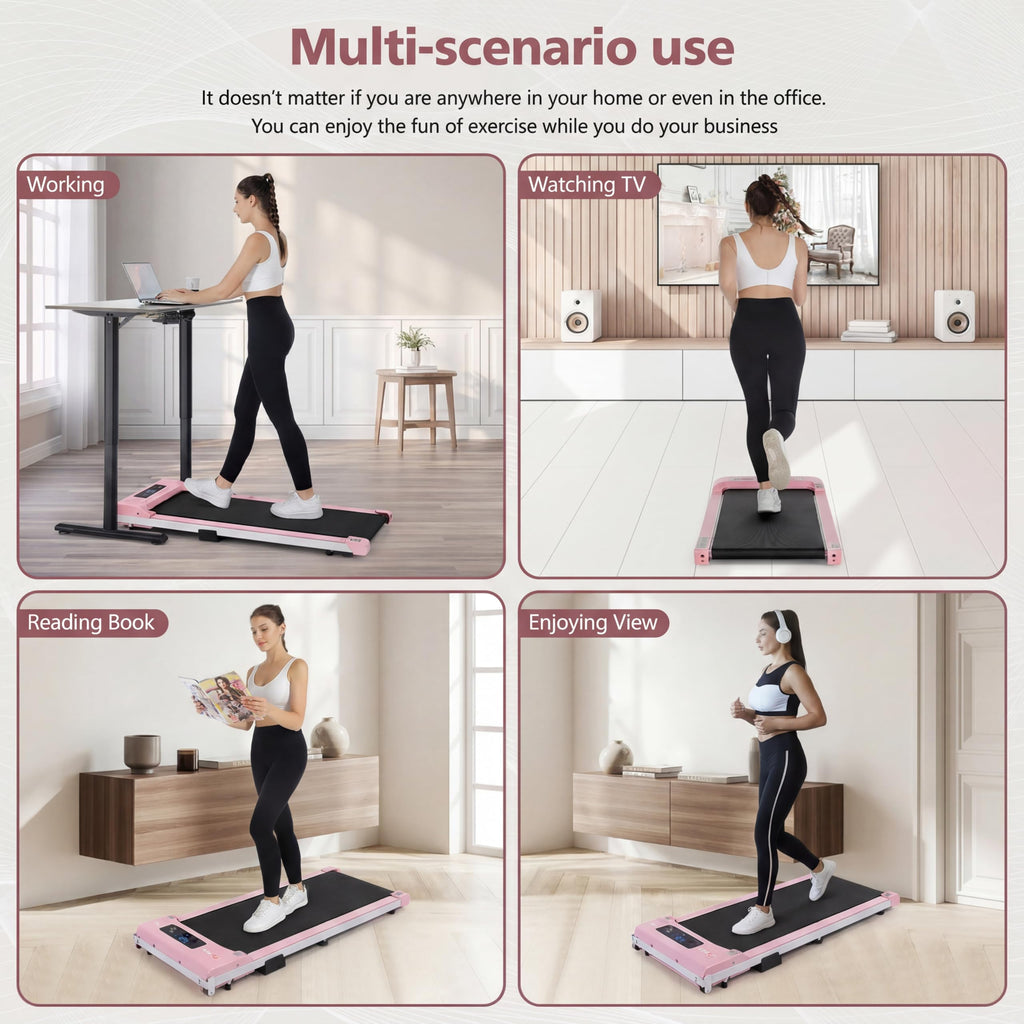 3.0HP Portable Under Desk Treadmill with Remote Control R19800