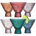 Stemless Martini & Cocktail Glasses Set of 6 P915