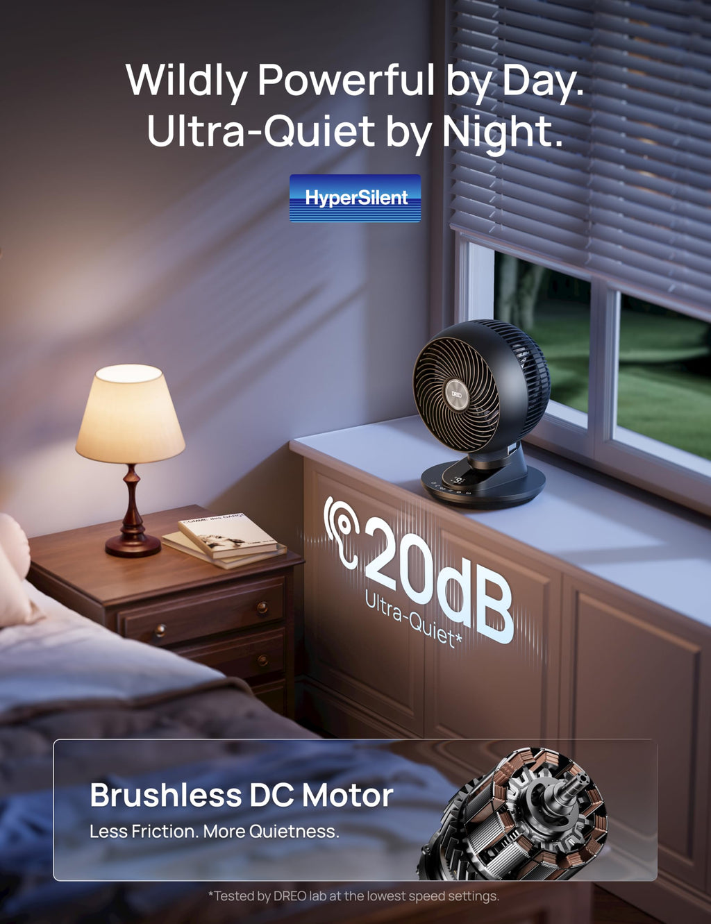 12 Inches 90° Oscillating Smart Desk Fan M417