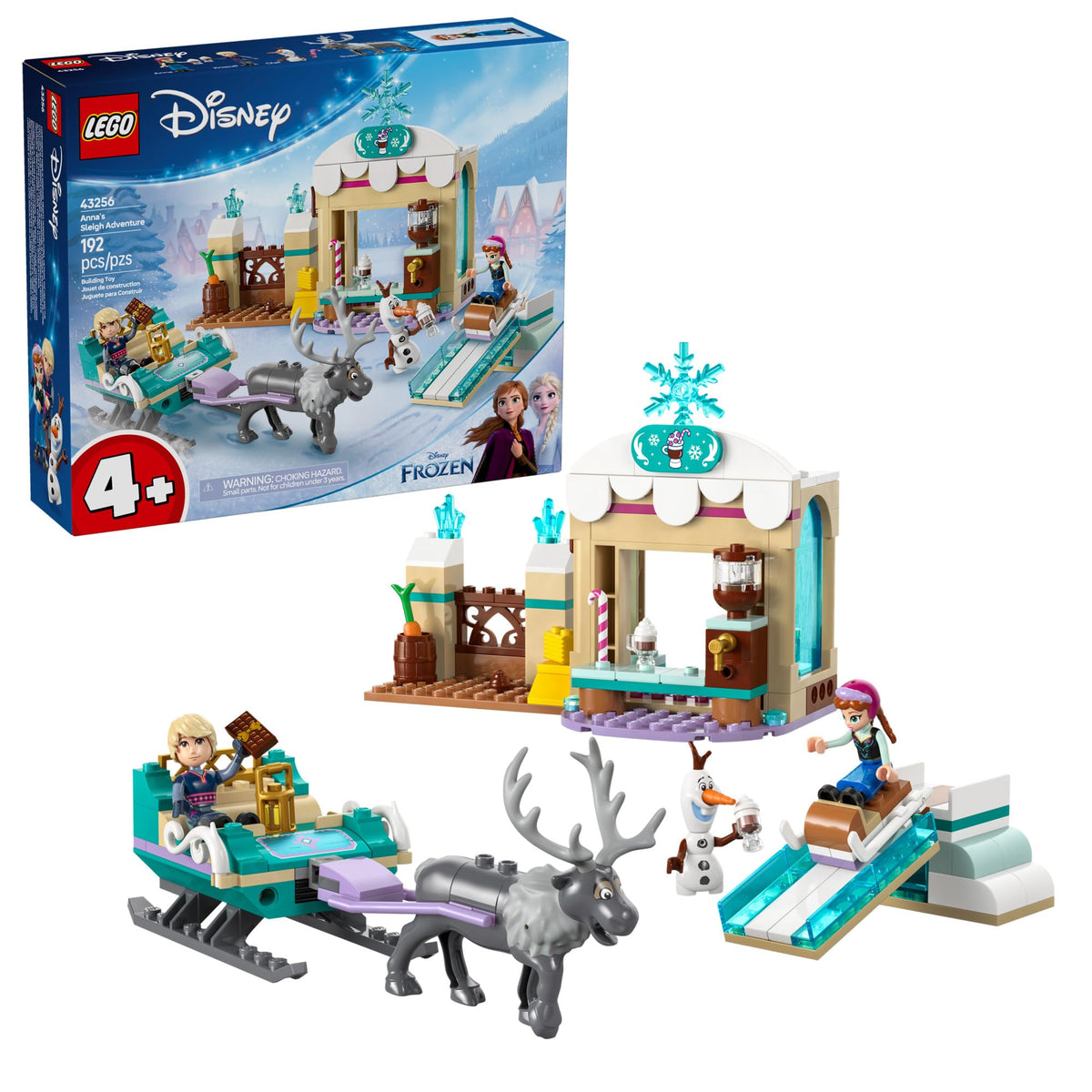 Building Toy Set with 2 Disney Princess Minidolls H619382