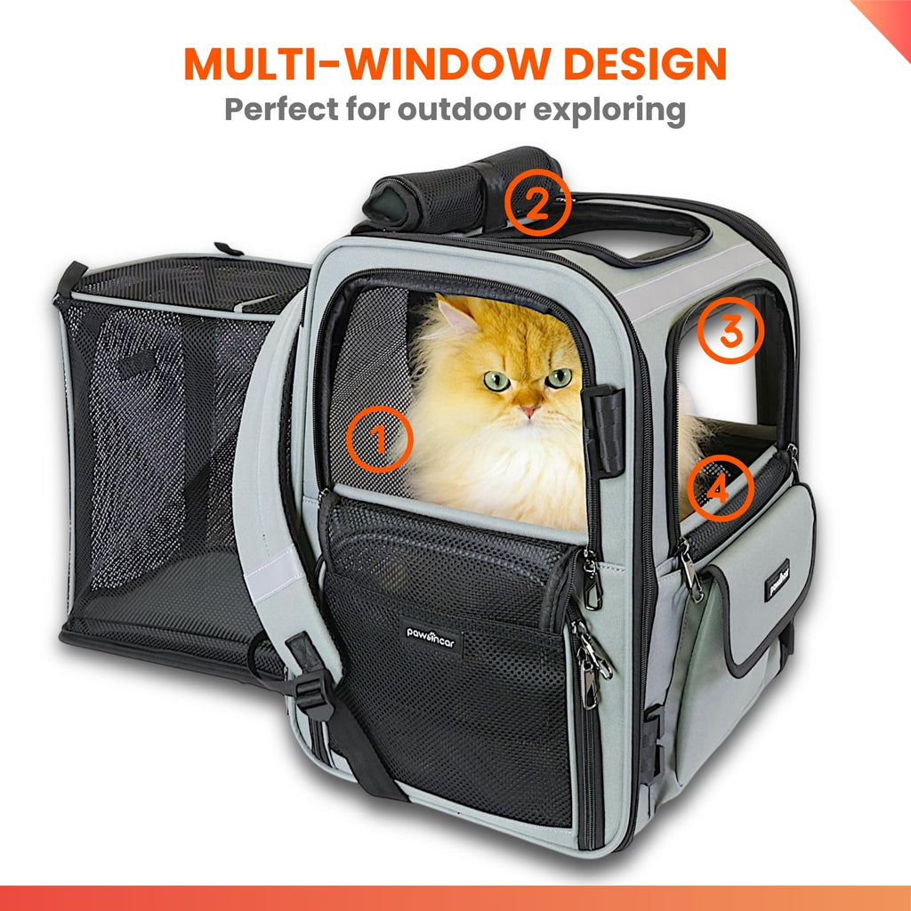 Expandable Cat Backpack Carrier U767572