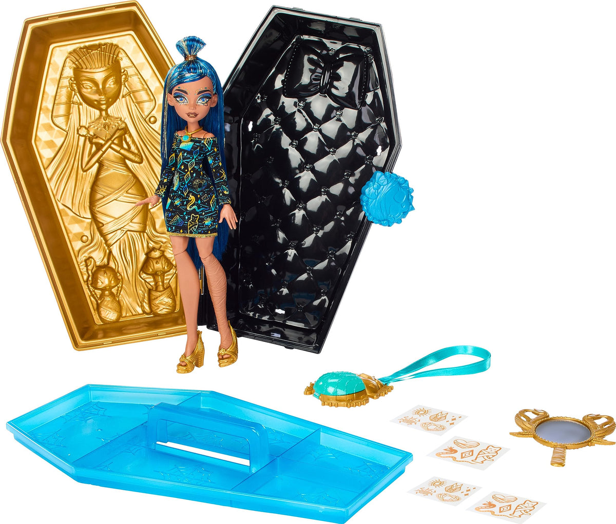 Doll & Accessories Beauty Kit with Tattoos, Stickers & Necklace O115639