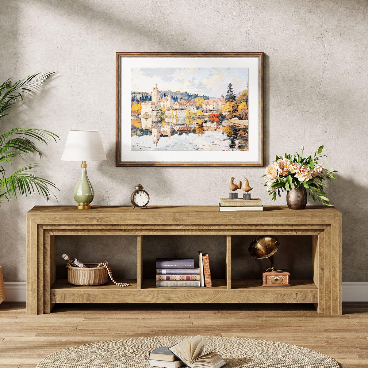 63" Wood TV Stand F3447