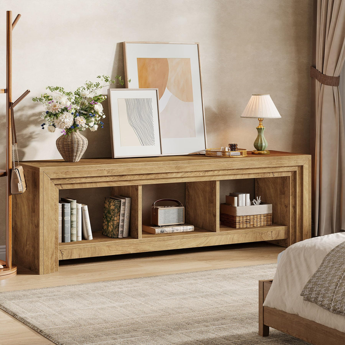 63" Wood TV Stand F3447