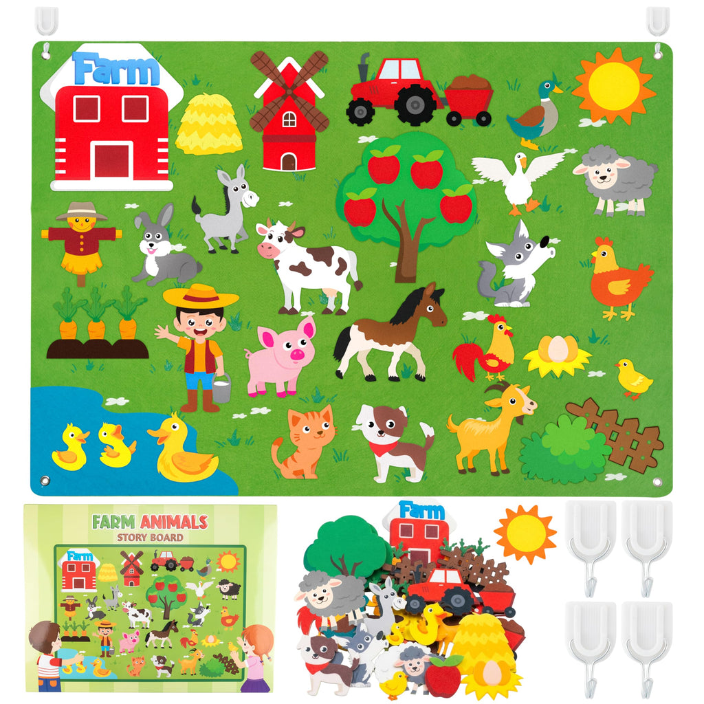 Farm Animals Felt Board Set 38Pcs G4435