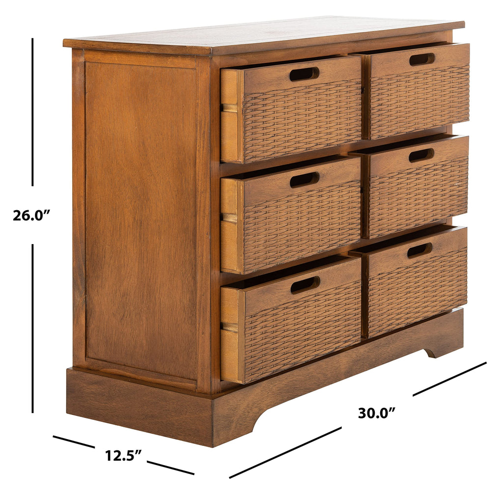 6 Drawer Wood Storage Cabinet V784