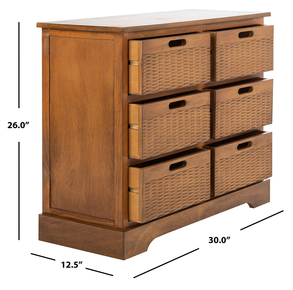 6 Drawer Wood Storage Cabinet V784