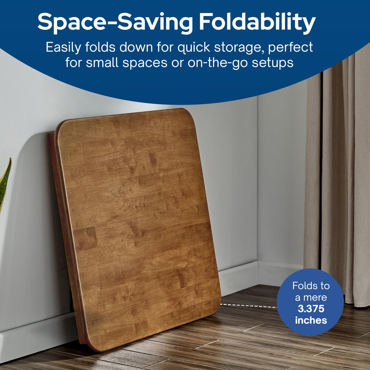 Fruitwood Wood Folding Table I38809