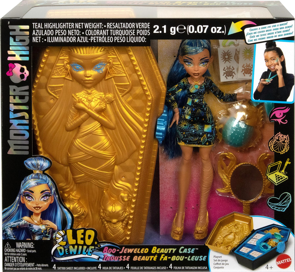 Doll & Accessories Beauty Kit with Tattoos, Stickers & Necklace O115639